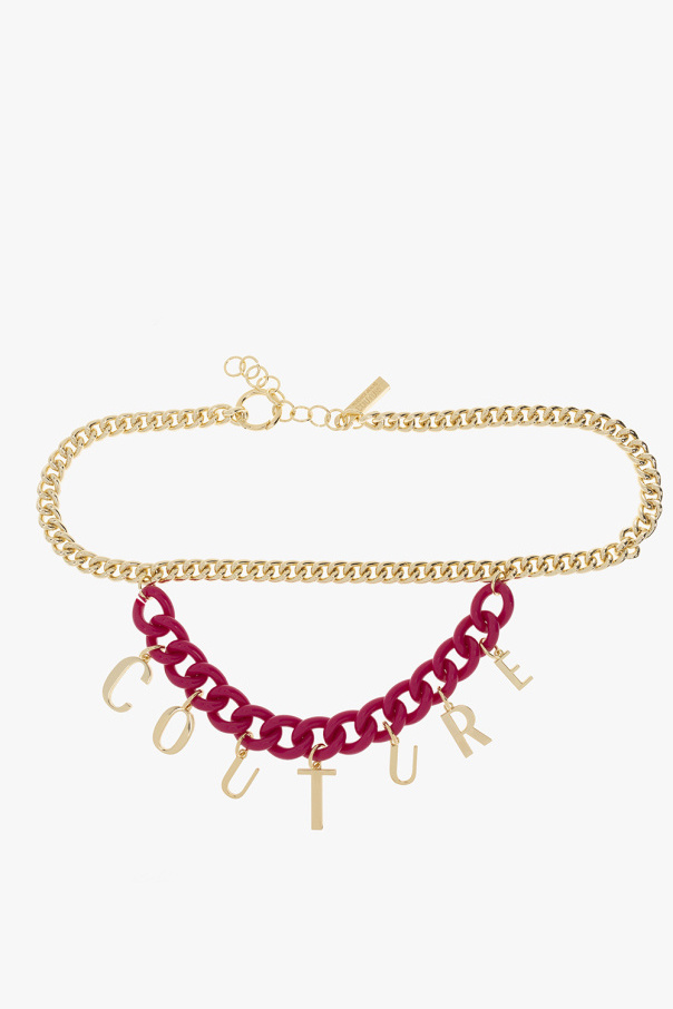 MOTHER The Swooner ankle slit jeans - link belt Versace
